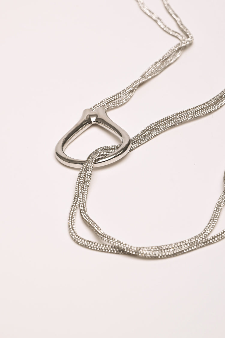 Rhinestone double thread sash