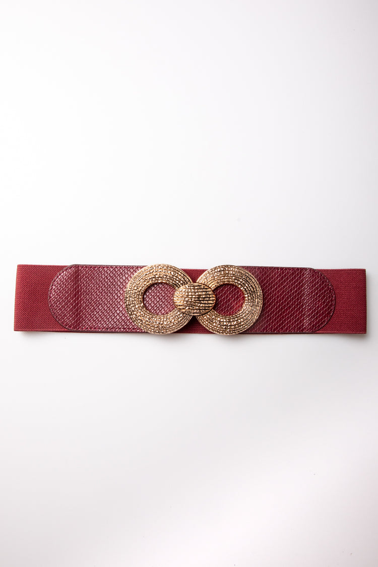 Double buckle elastic belt