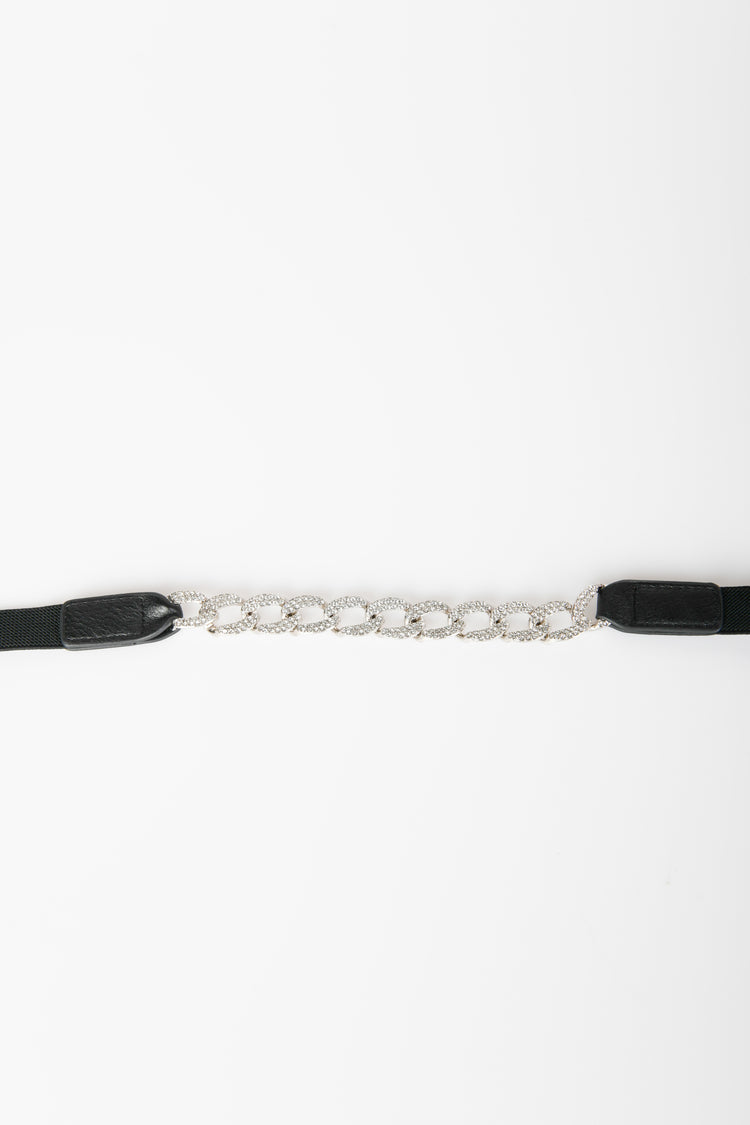 Chain-detail elastic belt