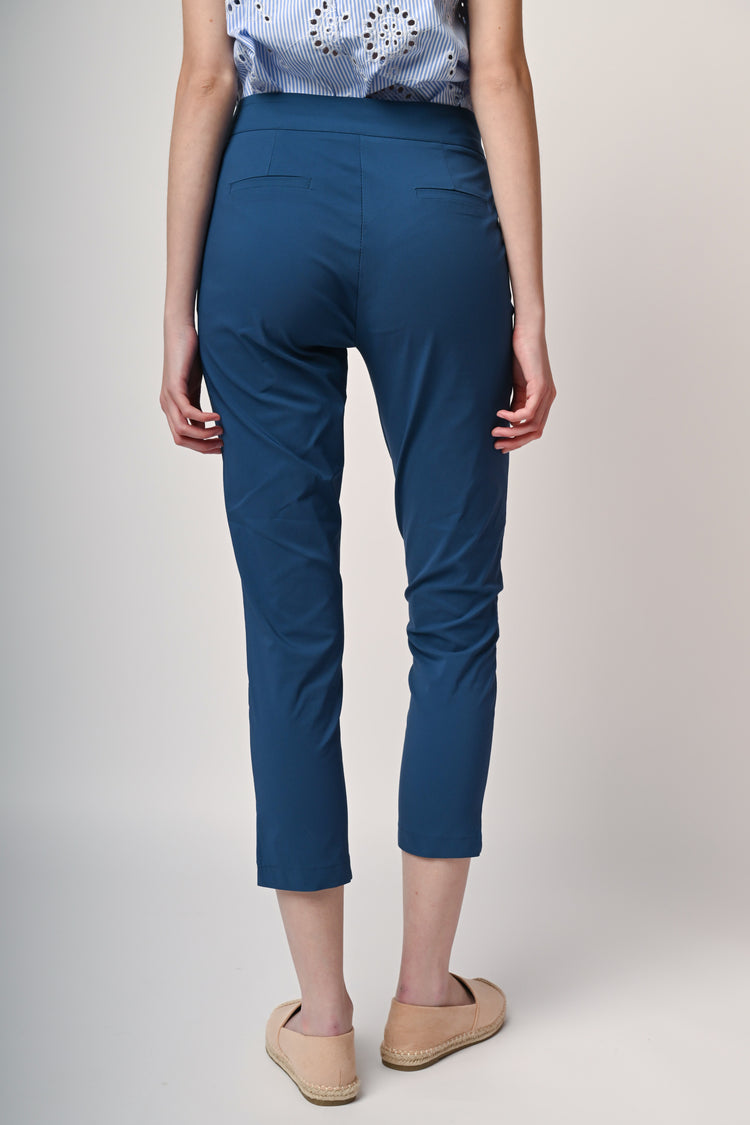 Viscose-blend slim-fit trousers