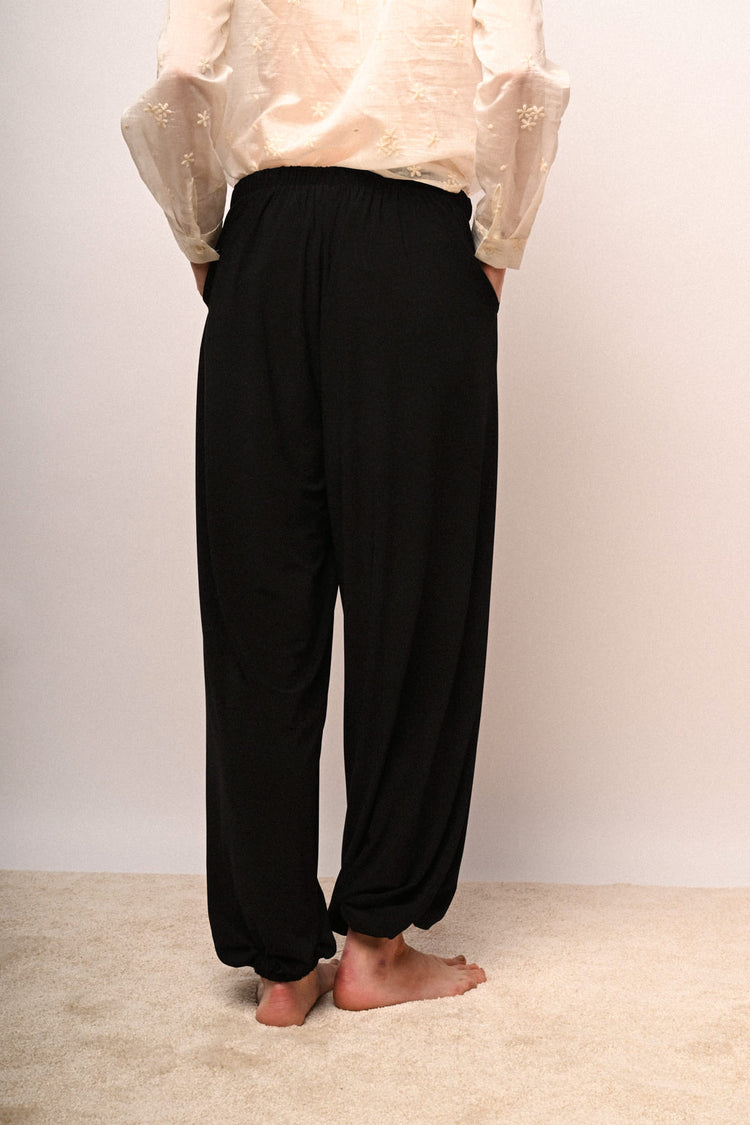 Side pockets harem pants