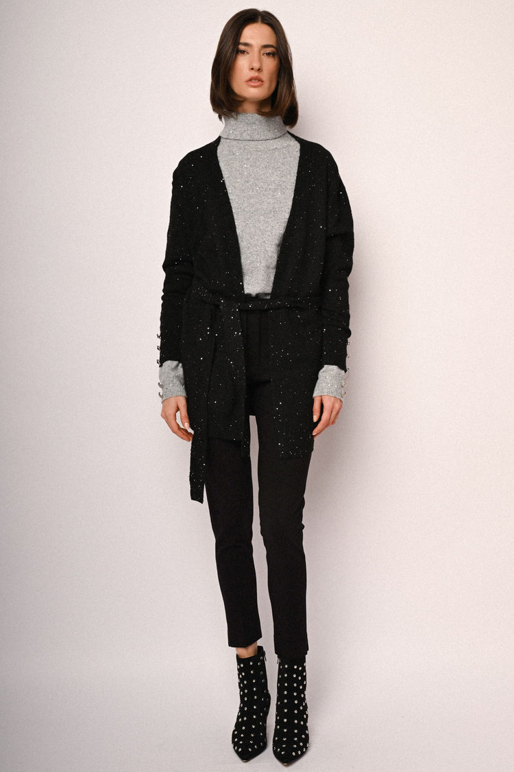 Viscose-blend cigarette trousers