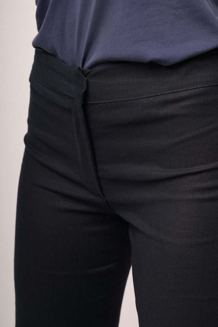 Pantaloni palazzo misto lino