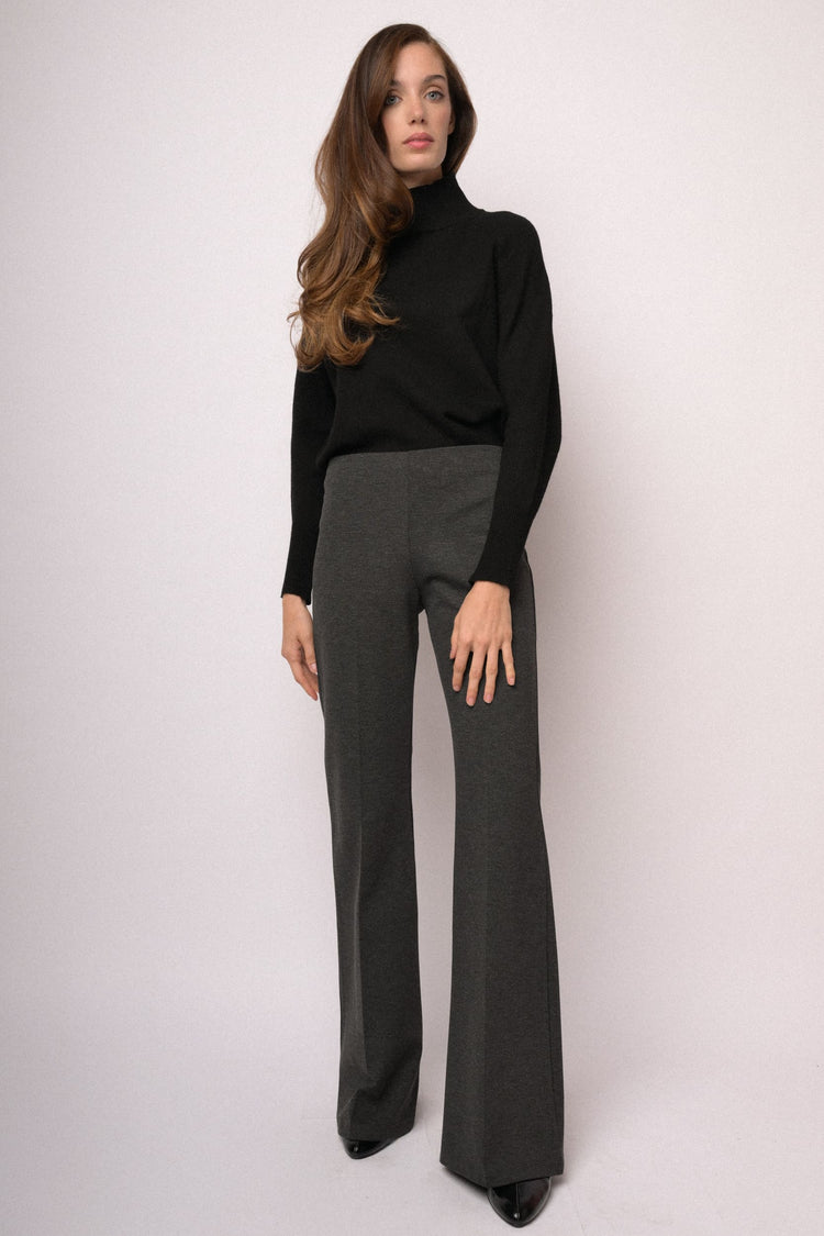 Charcoal grey flared leggings