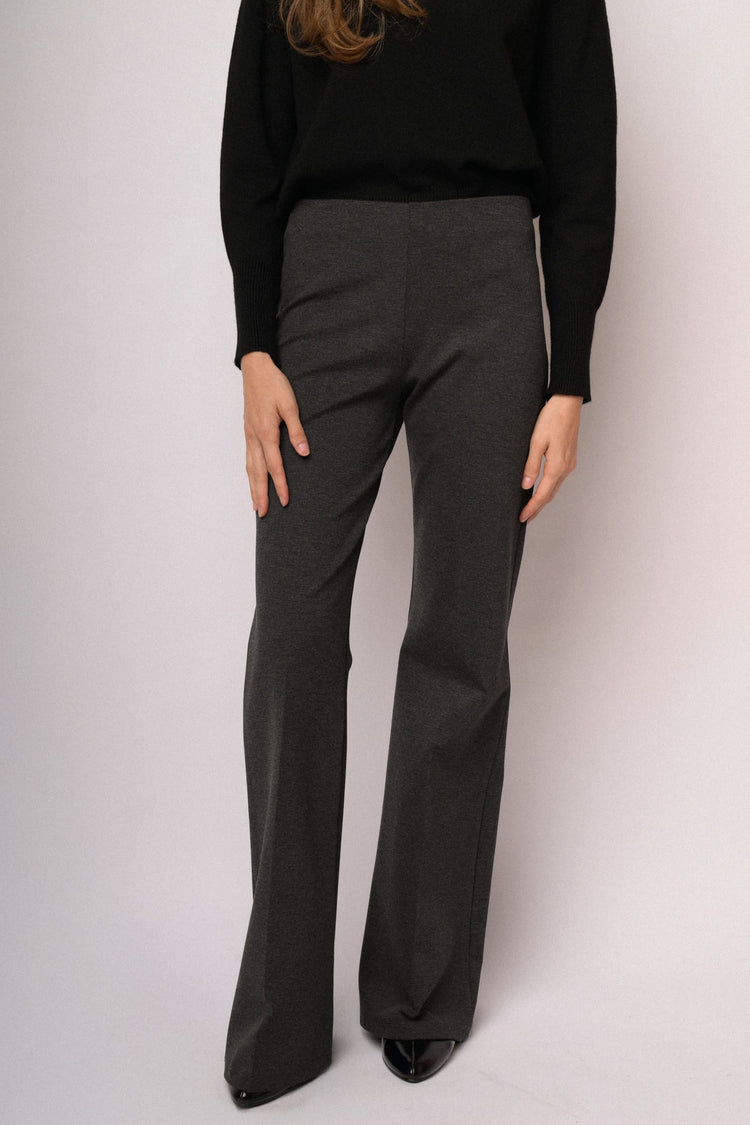 Charcoal grey flared leggings