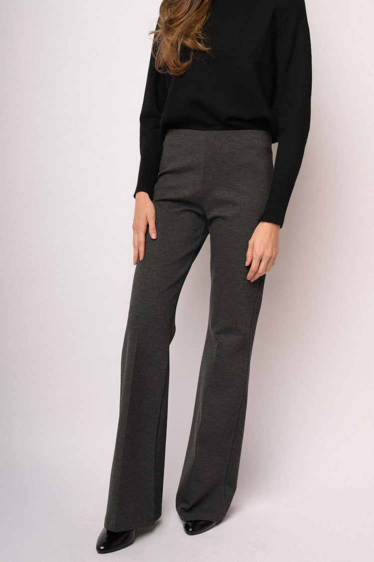 Charcoal grey flared leggings