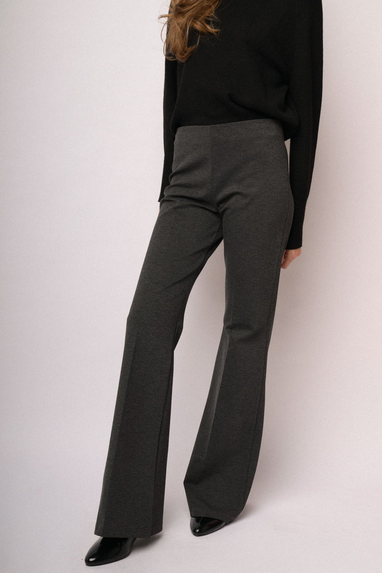 Charcoal grey flared leggings