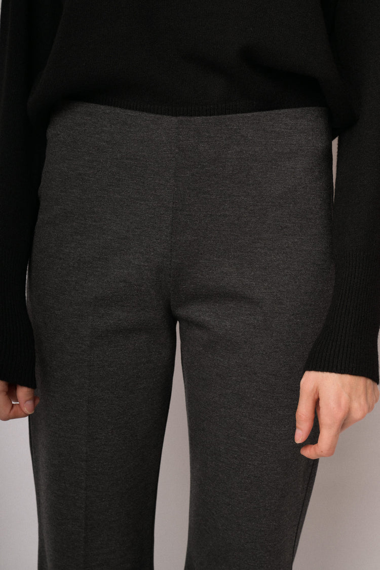 Charcoal grey flared leggings
