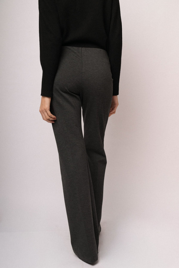 Charcoal grey flared leggings