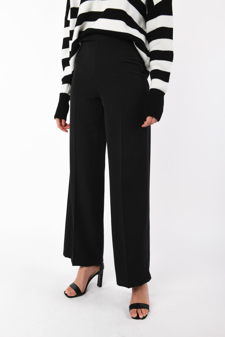 Ironed crease wide leg pants