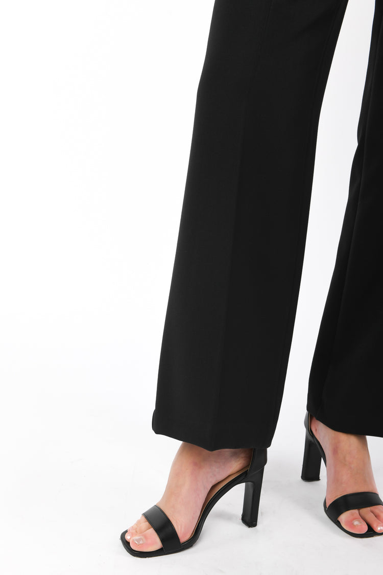 Ironed crease wide leg pants