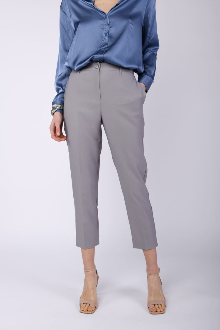 Ironed crease cigarette trousers
