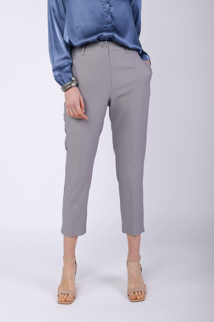 Ironed crease cigarette trousers