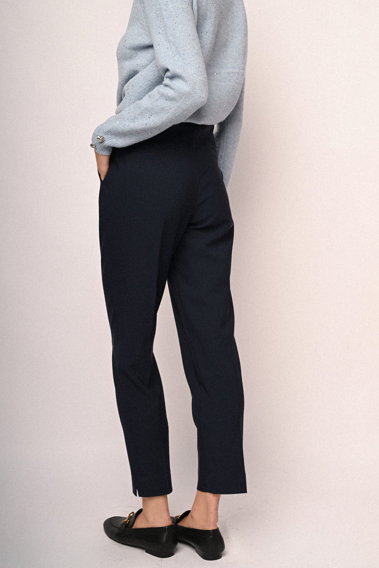 Side pockets basic trousers