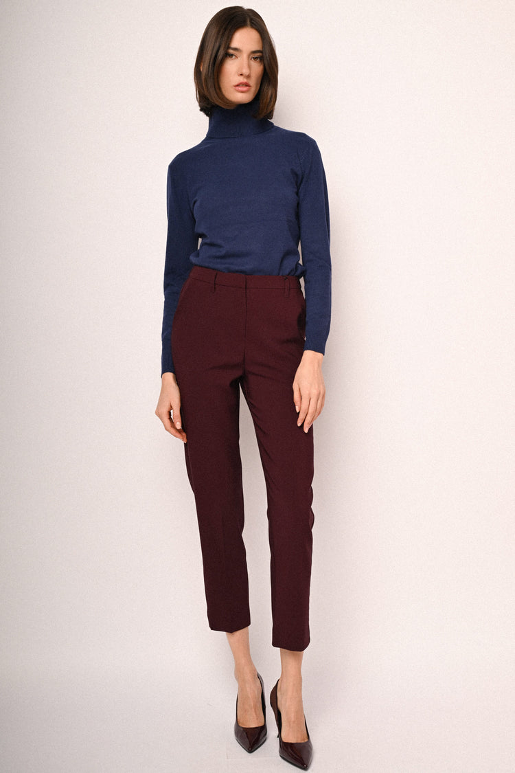 Side pockets basic trousers