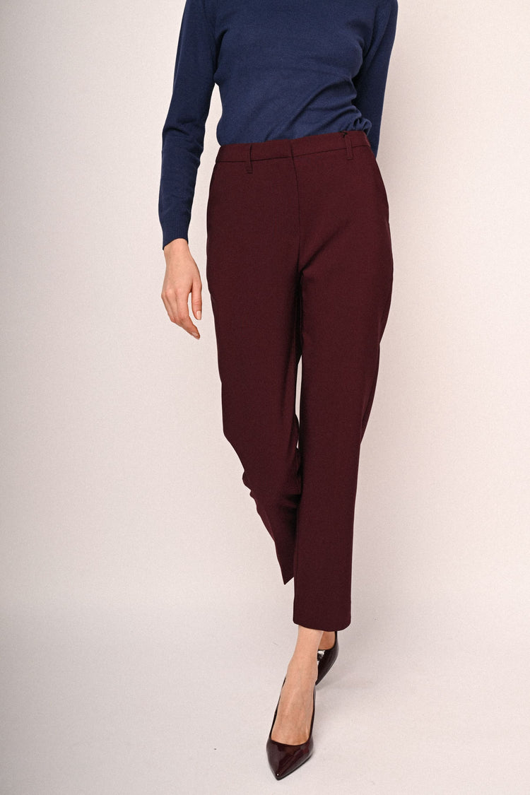 Side pockets basic trousers