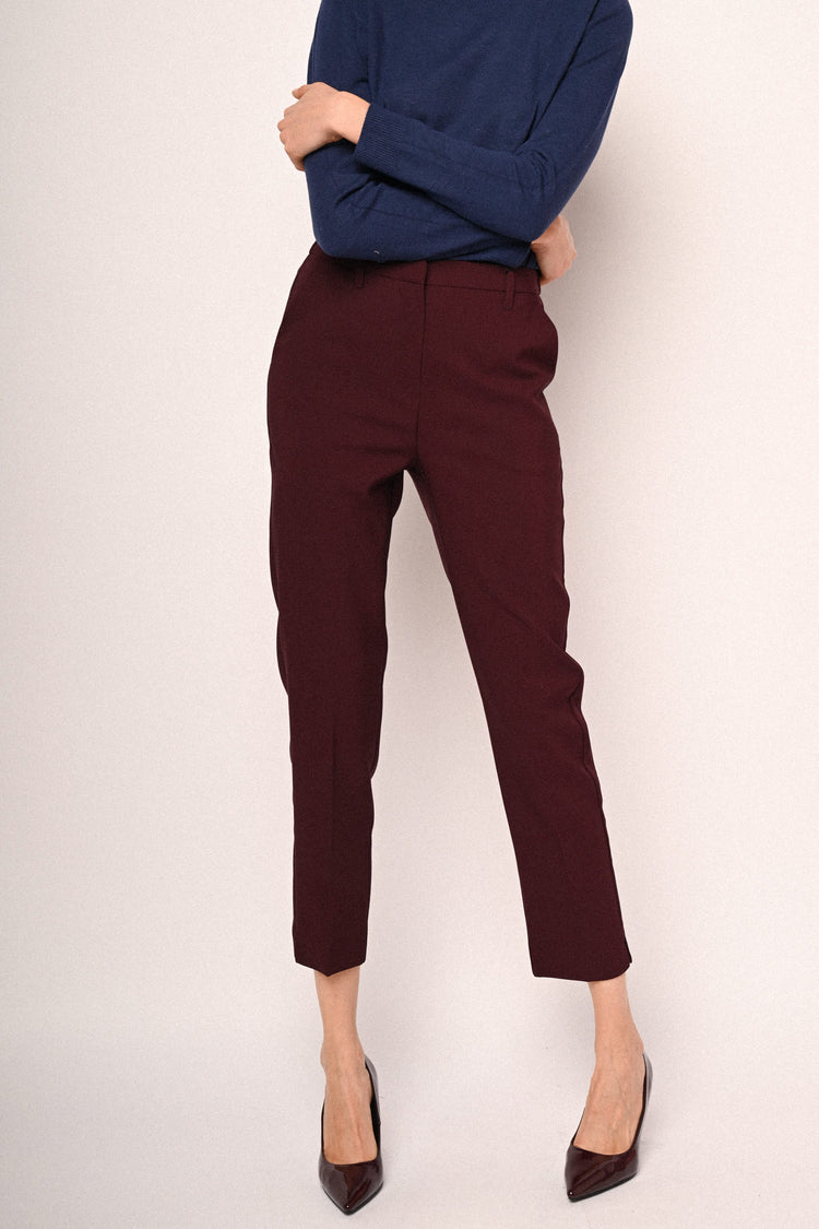 Side pockets basic trousers
