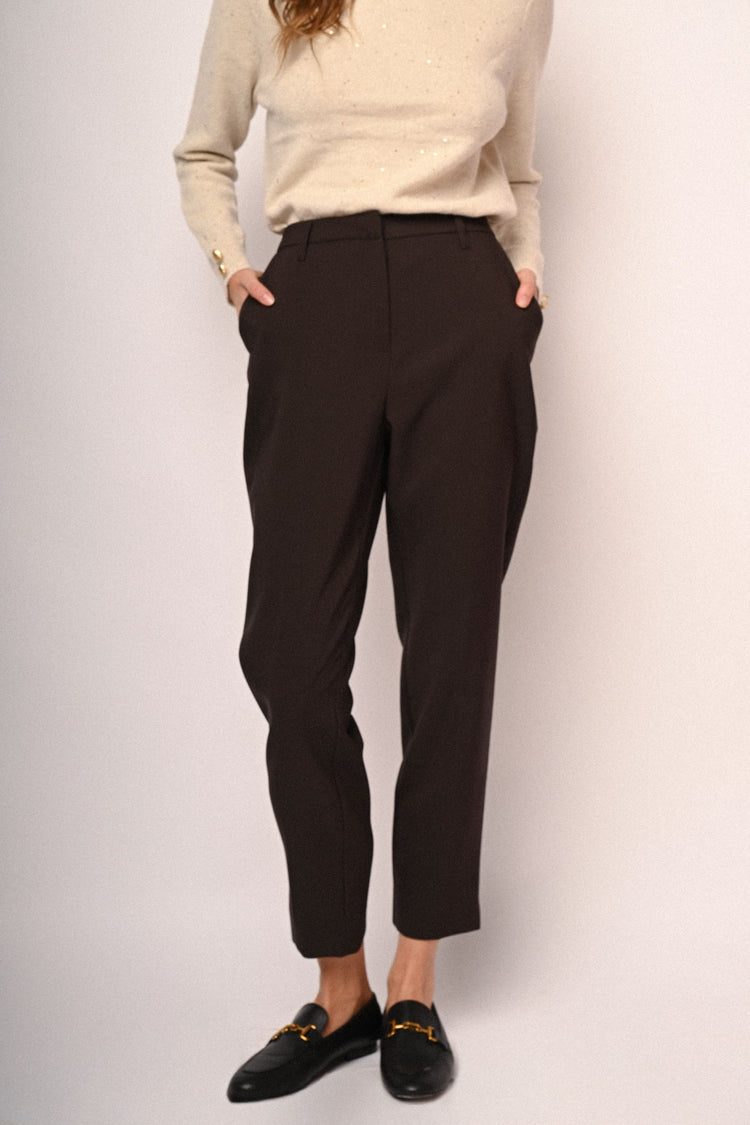 Side pockets basic trousers