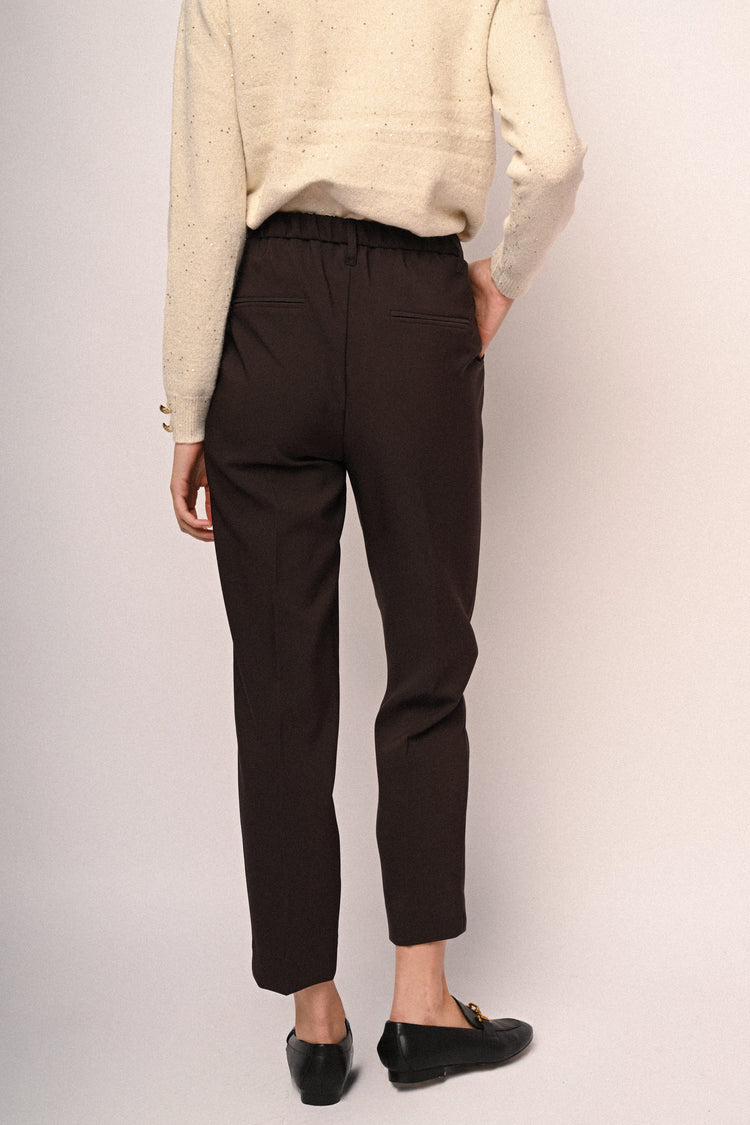 Side pockets basic trousers