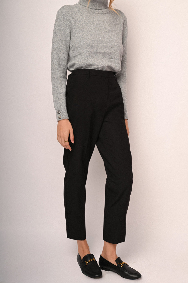 Side pockets basic trousers
