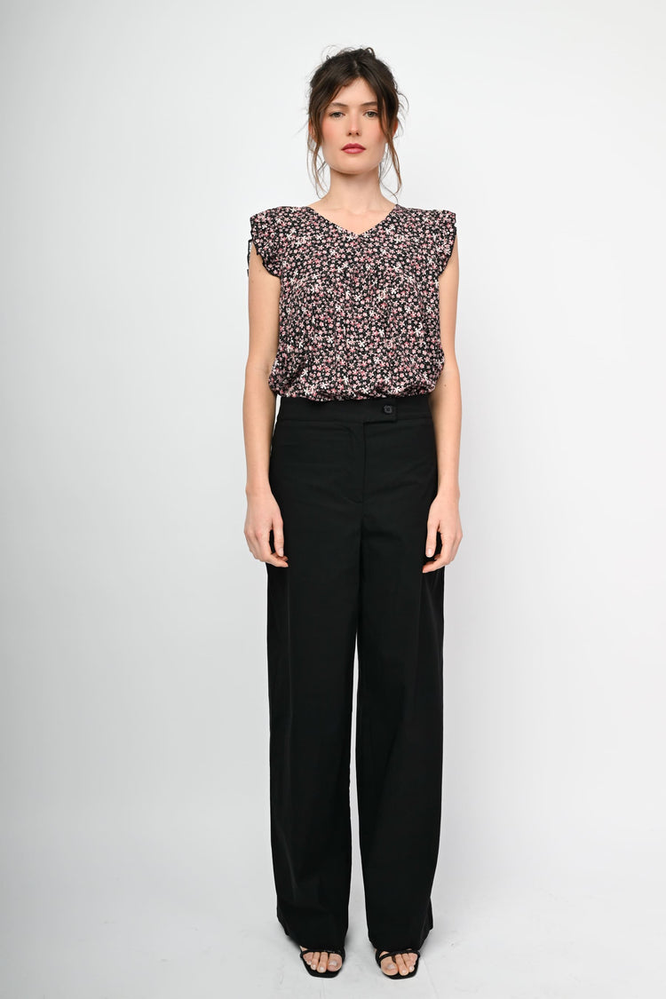 Viscose-blend palazzo pants