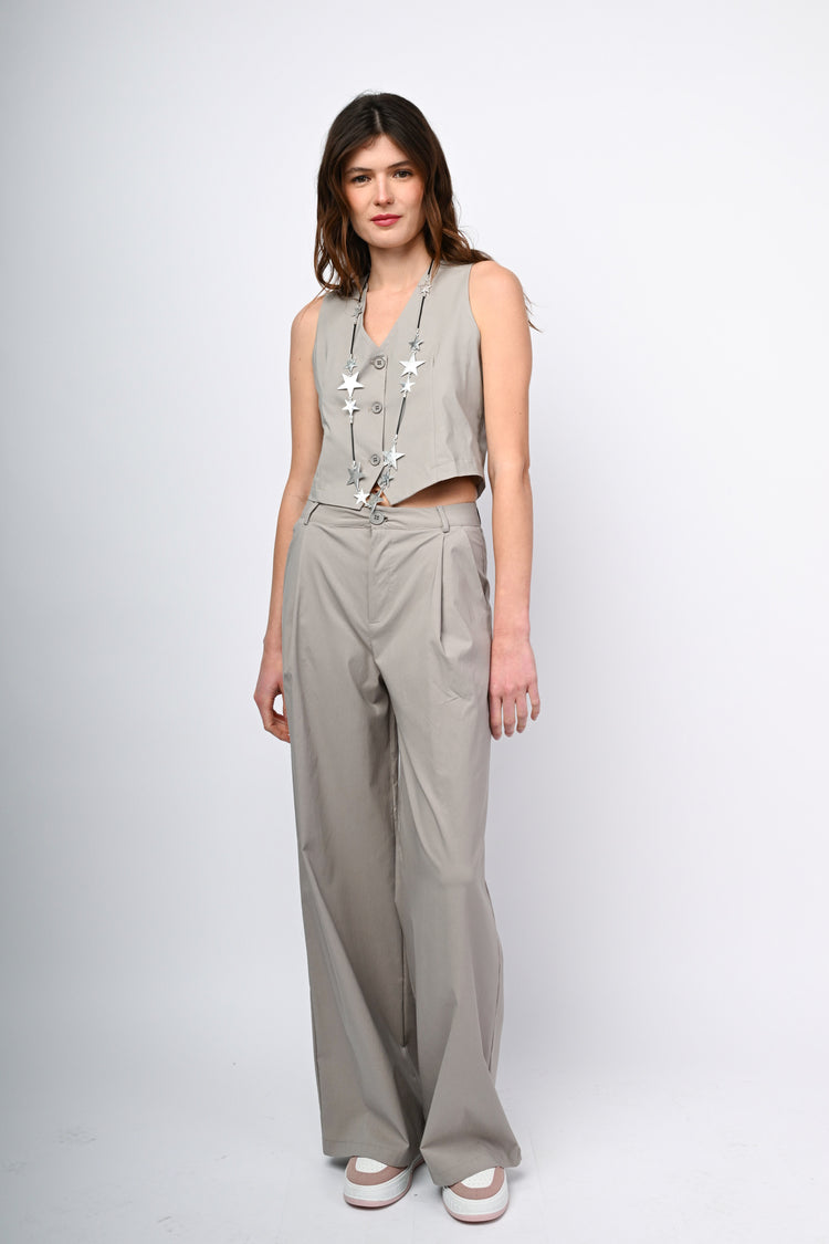 Viscose-blend palazzo pants