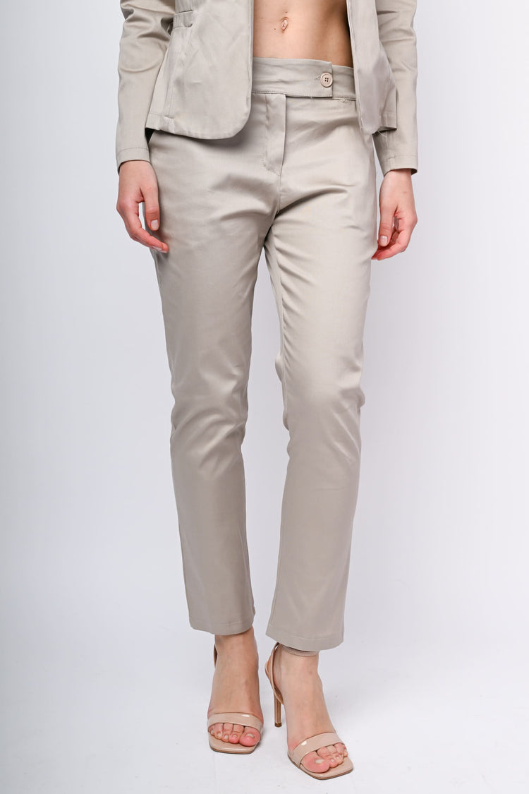 Stretch cotton trousers