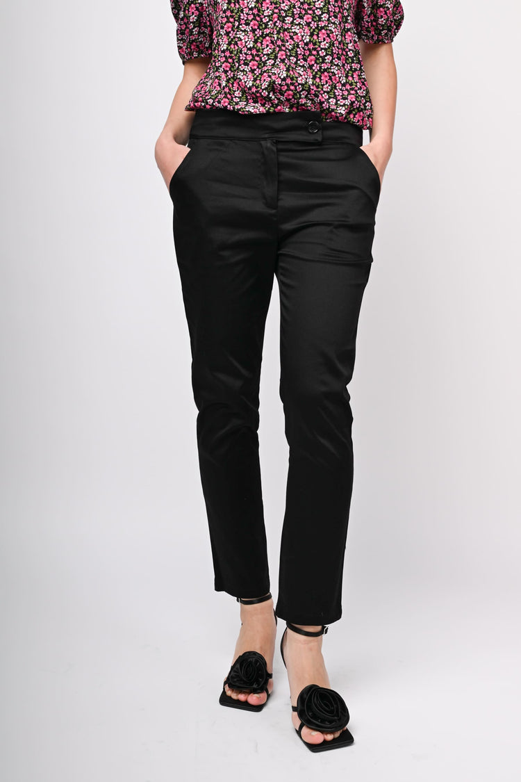 Stretch cotton trousers
