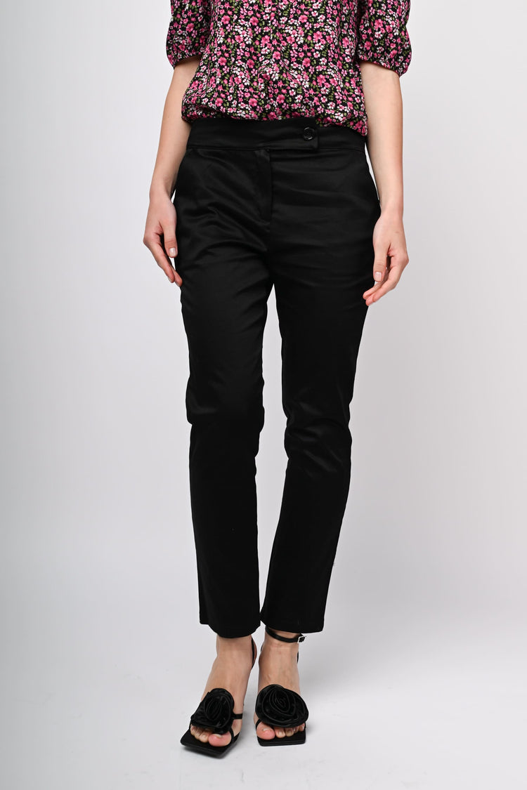 Stretch cotton trousers