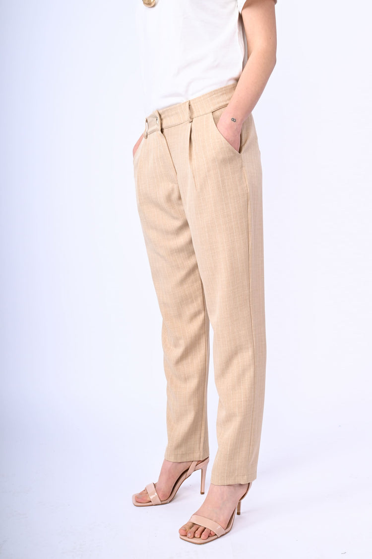 Pinstriped trousers
