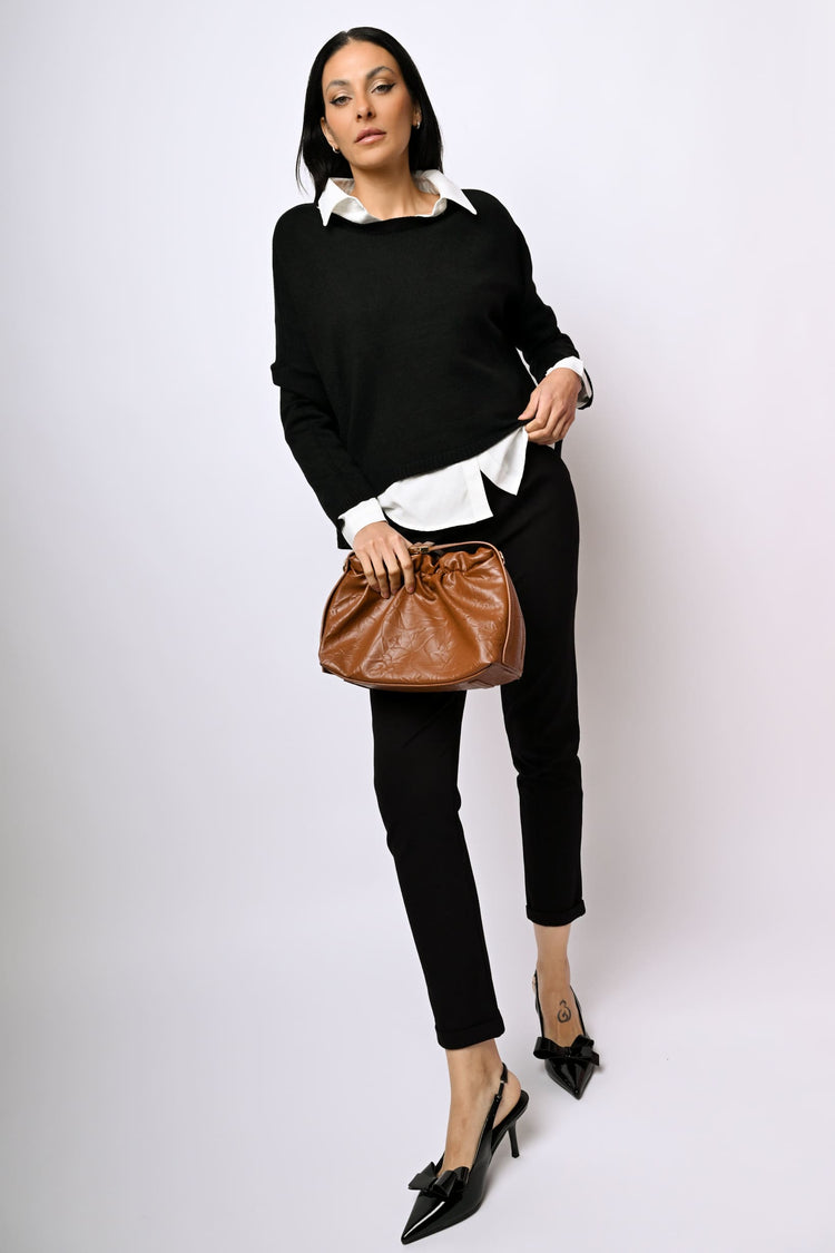 Elasticated waist trousers