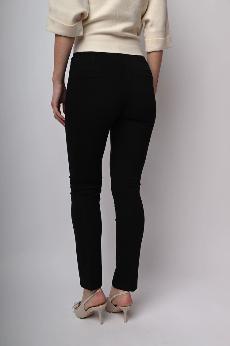 Viscose-blend slim-fit trousers