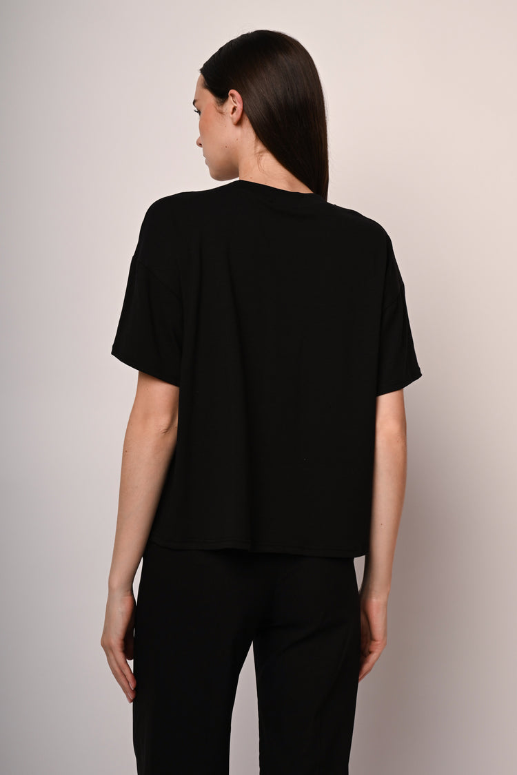 Floral-detail t-shirt
