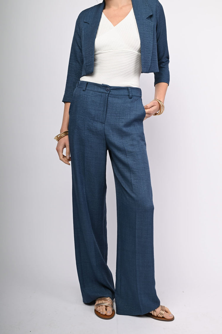 Elasticated waist palazzo trousers