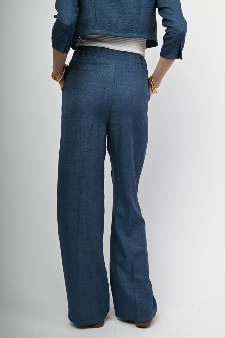 Elasticated waist palazzo trousers