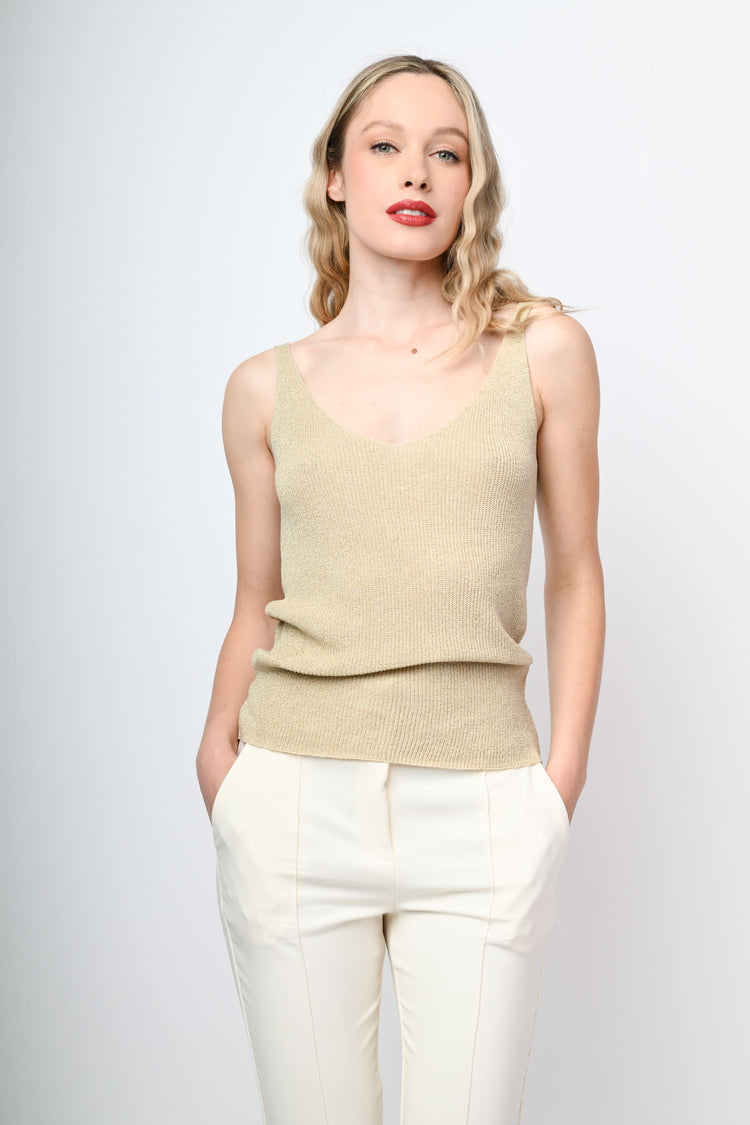 Lurex knit top