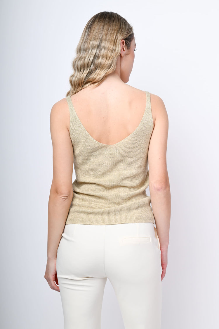 Lurex knit top