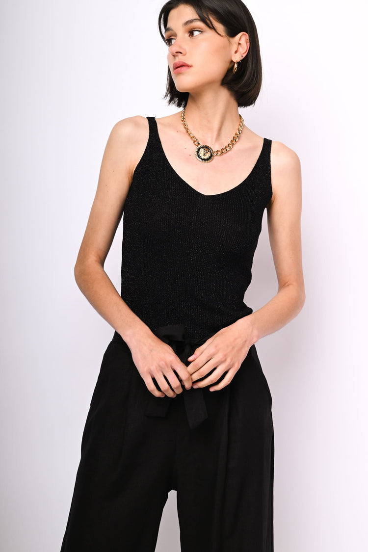 Lurex knit top