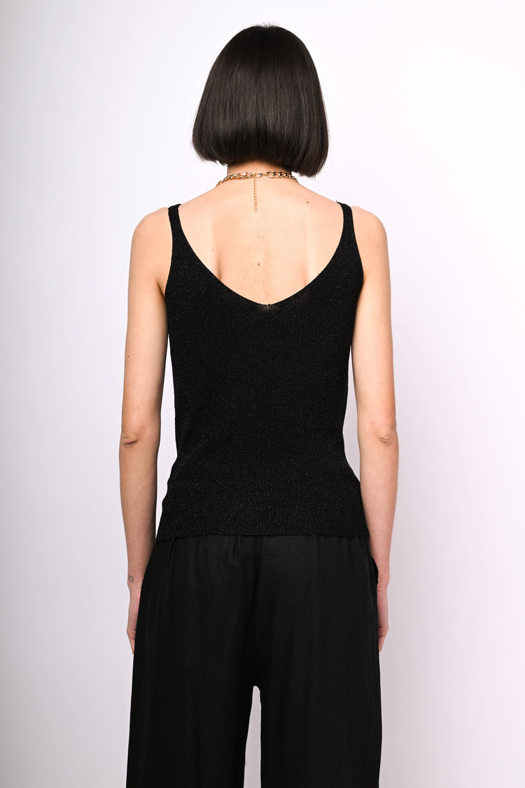 Lurex knit top