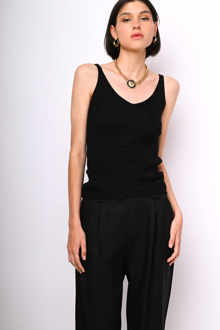 Lurex knit top