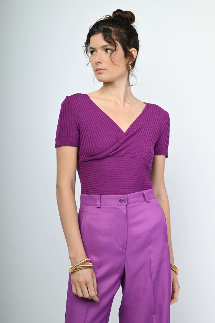 Ribbed knit top