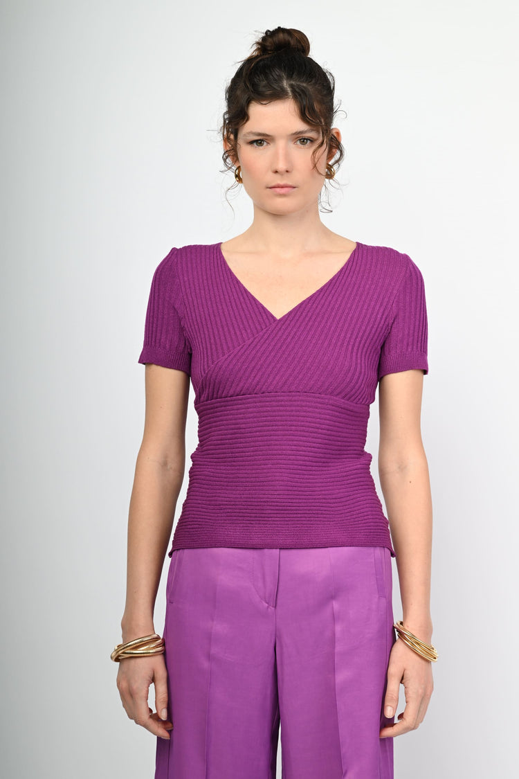 Ribbed knit top