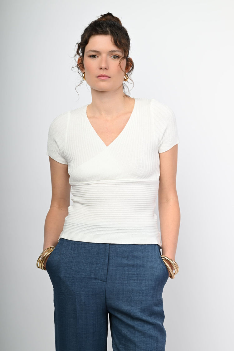 Ribbed knit top