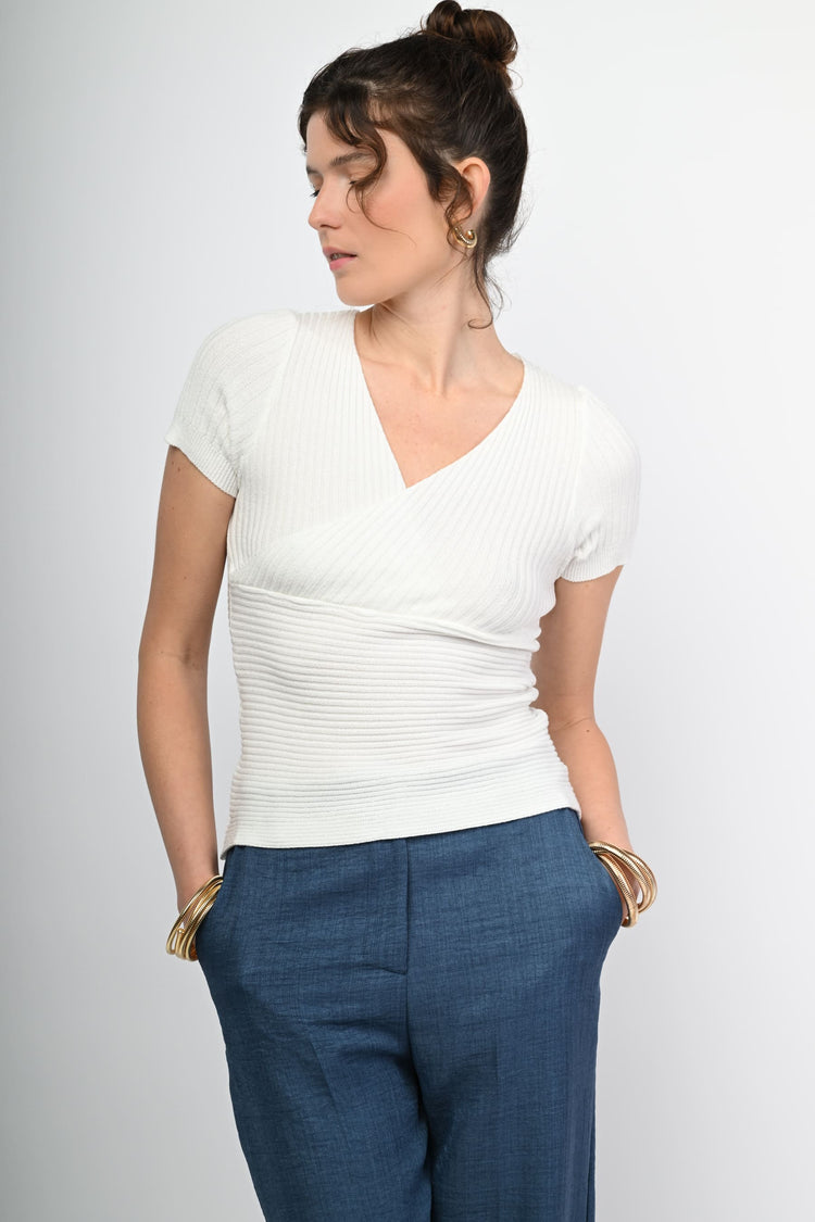 Ribbed knit top