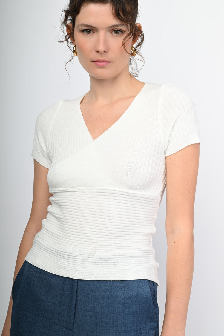 Ribbed knit top