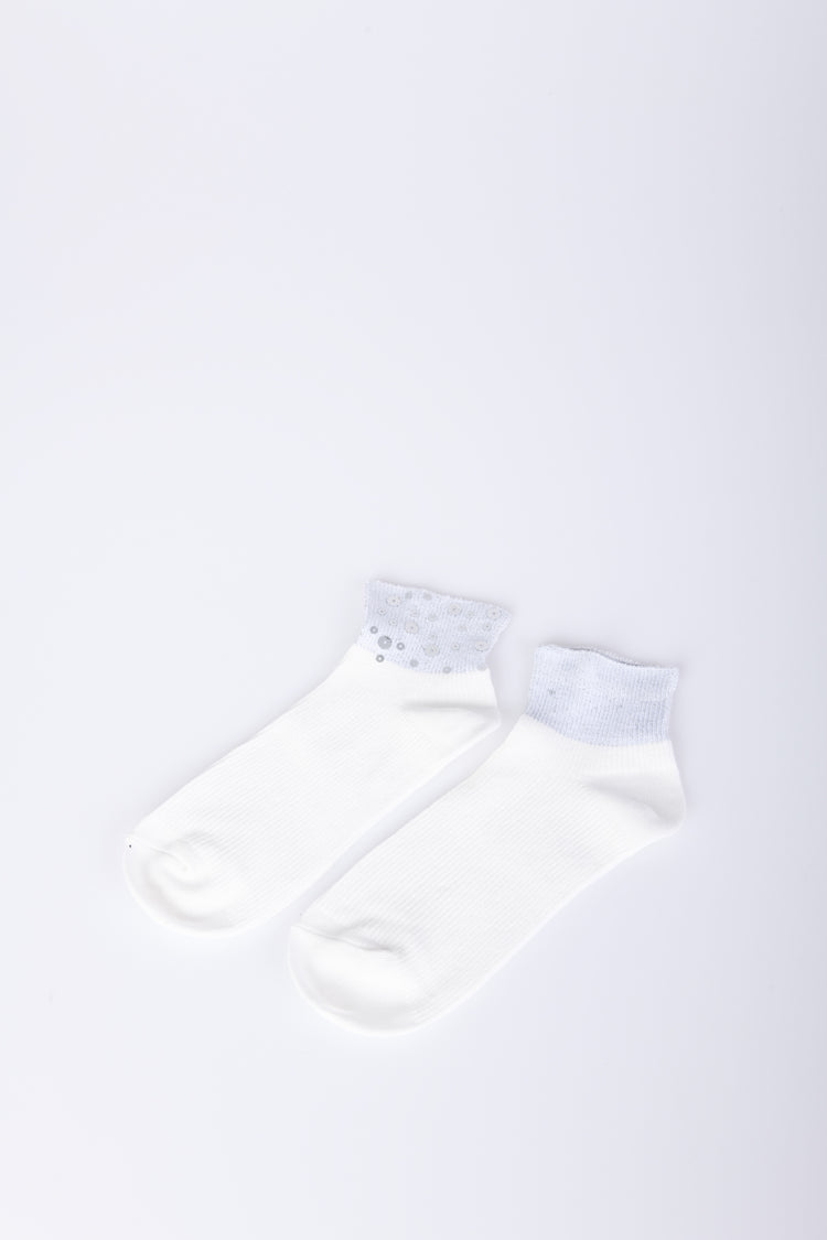 Set of two sequined pair socks