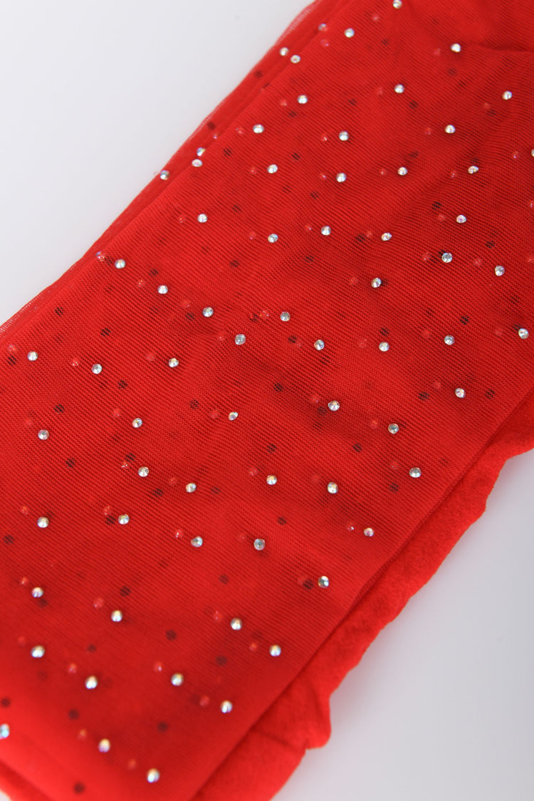 Set of two rhinestoned tights