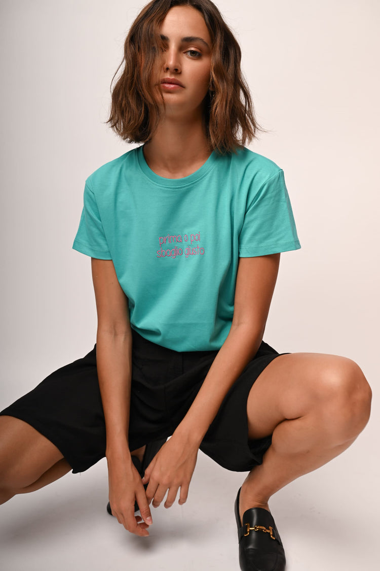 Prima o poi sbaglio giusto cotton t-shirt