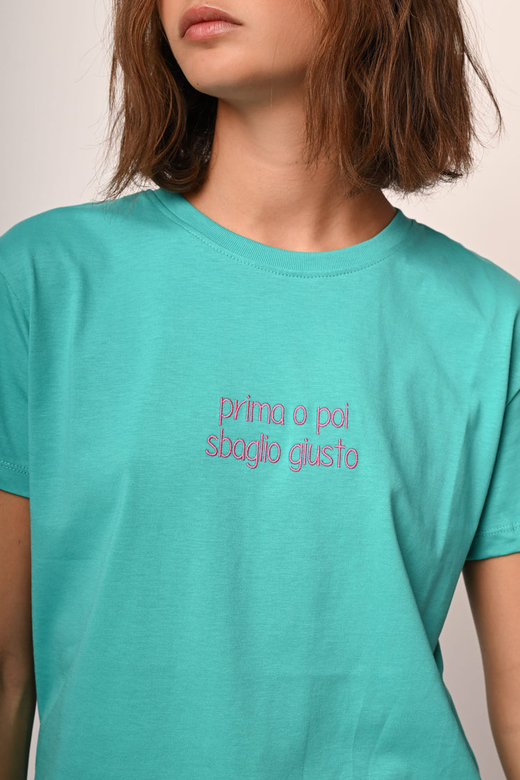 Prima o poi sbaglio giusto cotton t-shirt