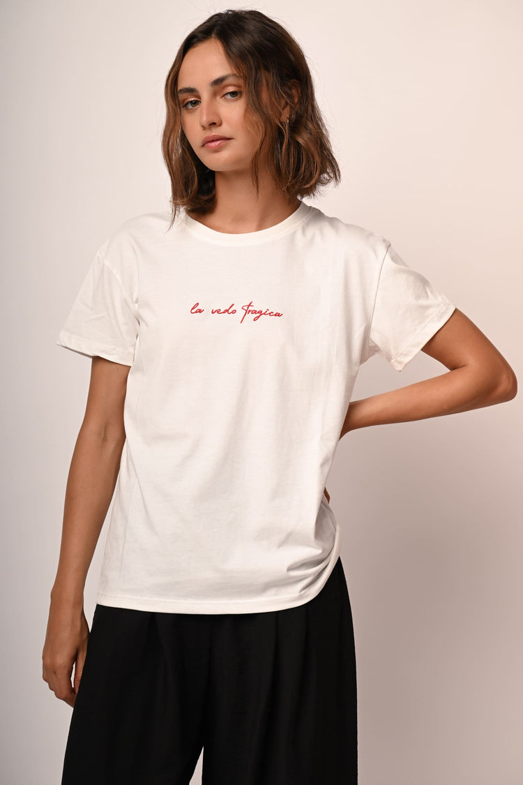 La vedo Tragica cotton t-shirt